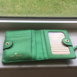 Kate spade light green wallet small used